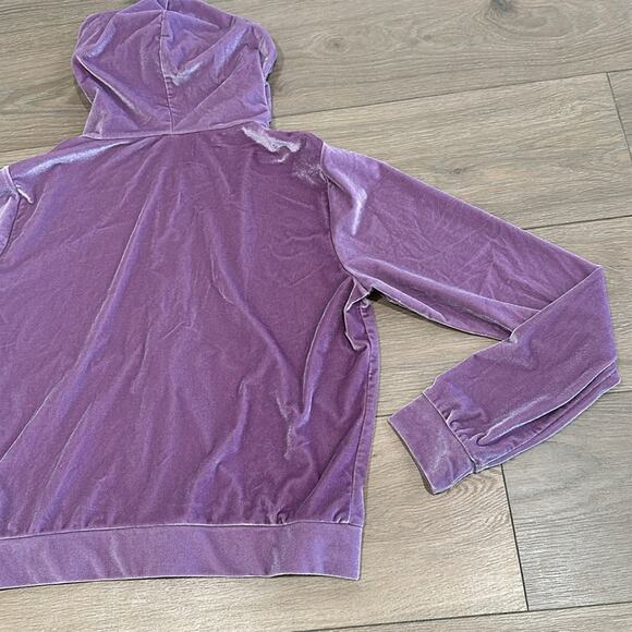 FABLETICS Bright Lilac Donna Velour Hoodie Full Zip Hood Active Jacket Size S - Picture 7 of 10